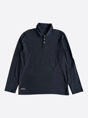 Chrome Hearts Black Cross Patch Longsleeve Polo T-Shirt